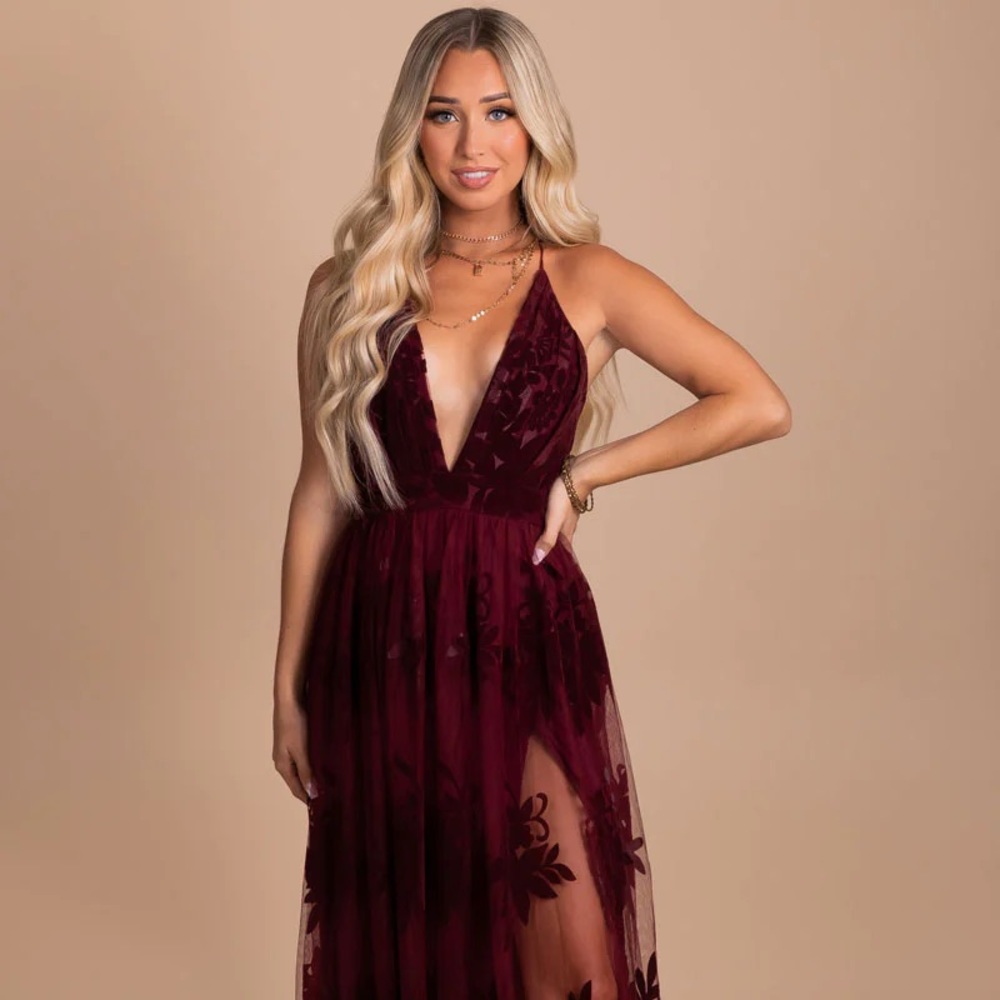 Luxxel Lace Maxi Dress - NWT